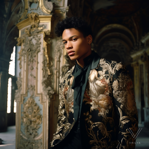 Baroque themed jacket. 